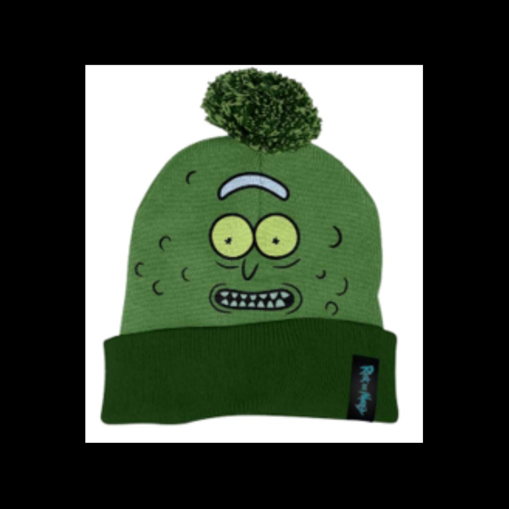 Pickle Rick Green Beanie Hat